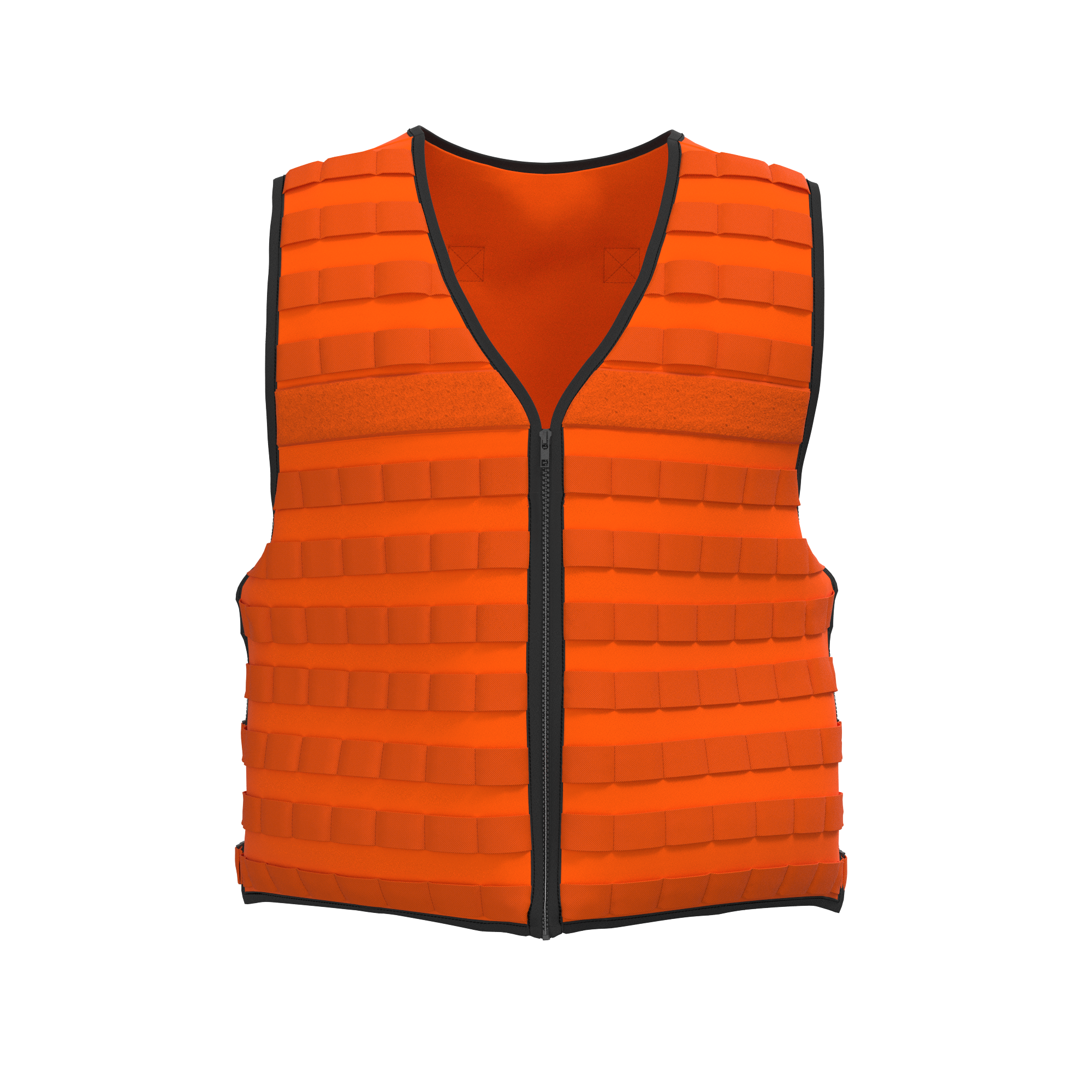 Duty Apparel Hi Vis MOLLE Vest On Duty Equipment
